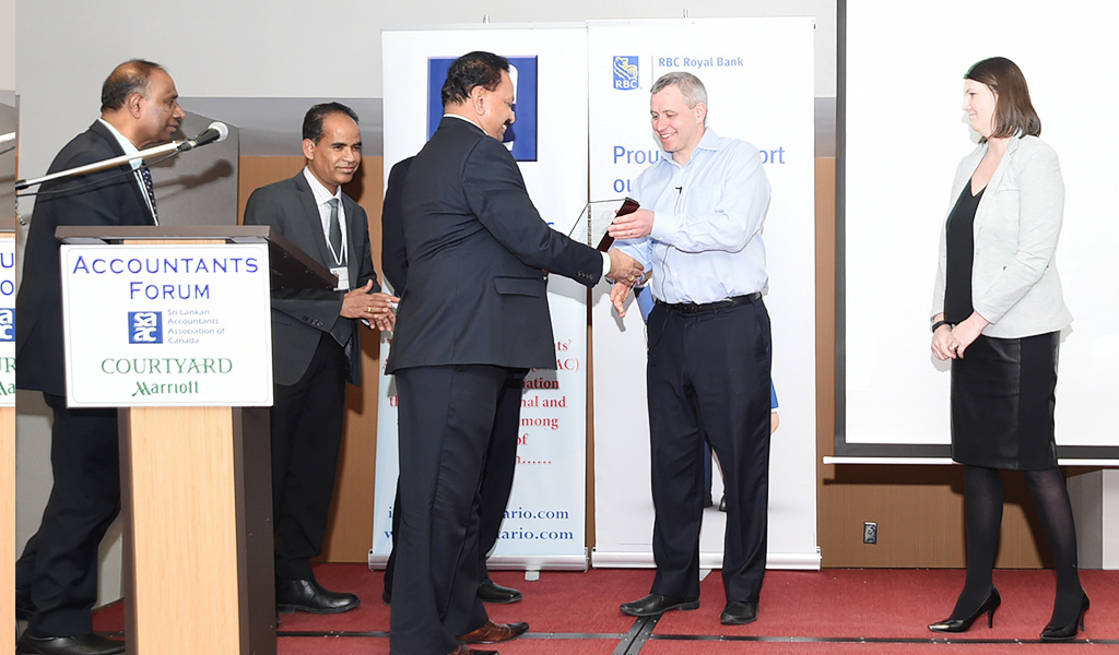 Shawn Kelso & Virginia Lackey present at Sri Lankan Accountants Association of Canada (SAAC)
