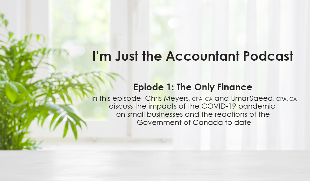 I'm Just the Accountant Podcast: The Only Finance