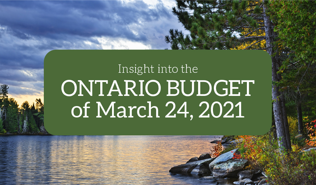 2021 Ontario Budget Commentary